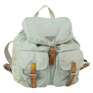 Prada | Bags | Prada Backpack Nylon Light Blue Silver Auth  display picture 3